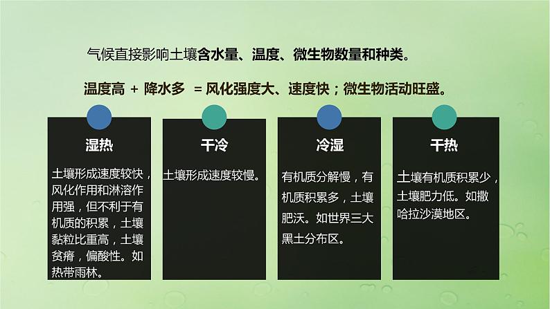 2024届湘教版新教材高考地理一轮复习第一部分自然地理第六章自然环境的整体性与差异性第1讲课时35土壤的形成课件08