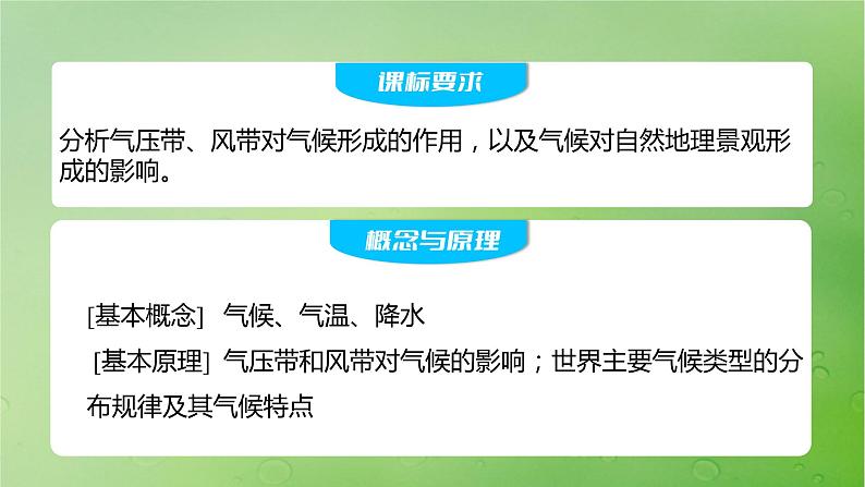 2024届湘教版新教材高考地理一轮复习第一部分自然地理第三章大气的运动第3讲课时17世界主要气候类型课件02