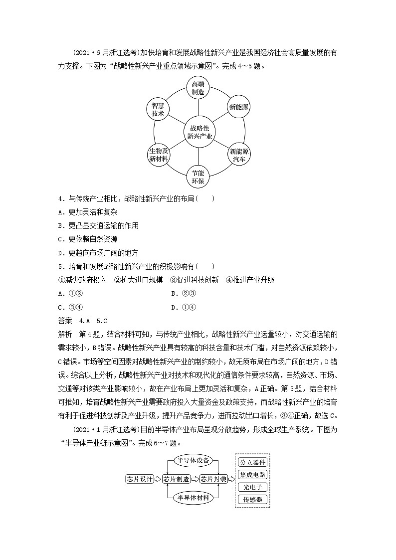 2024届人教新教材高考地理一轮教案第二部分人文地理第三章产业区位因素第2讲真题专练第2页