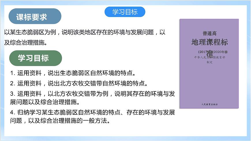 【新課標(biāo)】2.2.《生態(tài)脆弱區(qū)的綜合治理》課件-人教版地理選擇性必修2第6頁(yè)