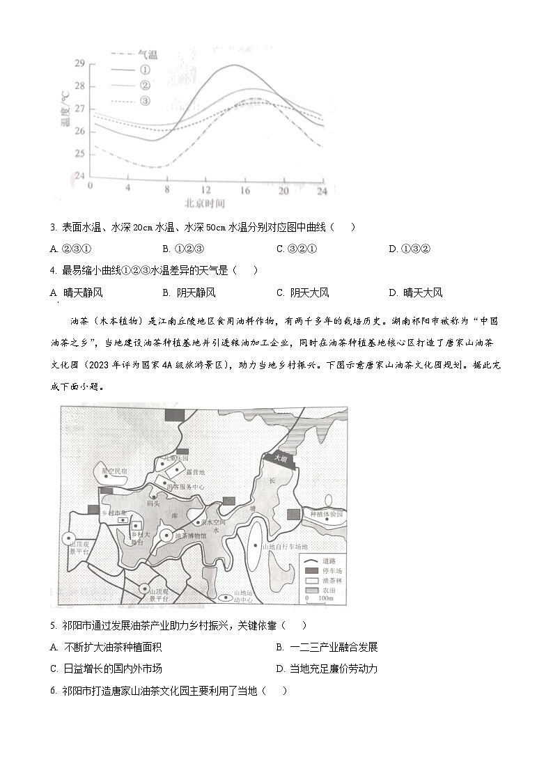 广东省茂名市2023-2024学年高二下学期7月期末考试地理试卷(Word版附解析)02