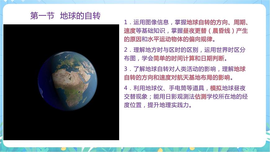 1.1《地球的自轉(zhuǎn)》課件-湘教版2019選擇性必修1第4頁