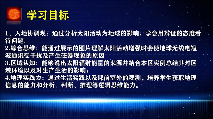 【同步課件】湘教版（2019）高中地理必修一 1.2《太陽對地球的影響》課件第2頁