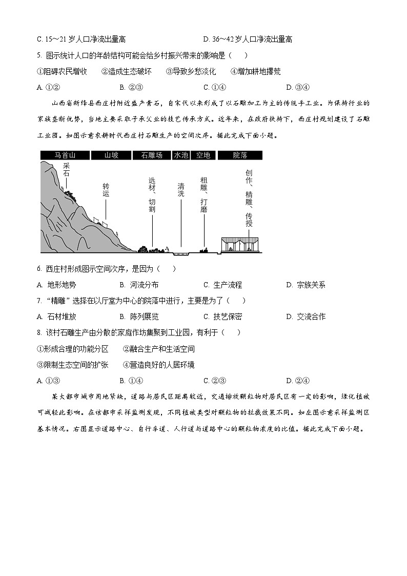 2024年新高考湖南卷地理高考真题解析(原卷+解析)02