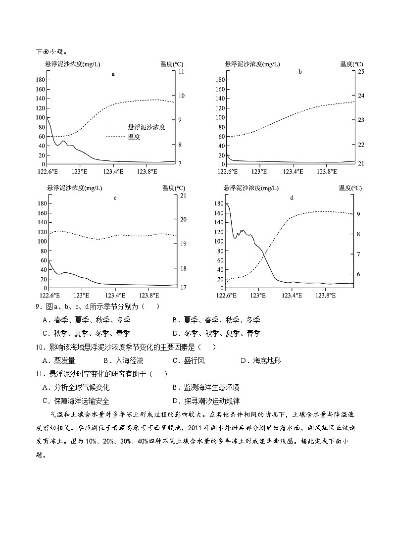 【开学考】2024秋高三上册开学摸底考试卷地理(新高考通用)0203