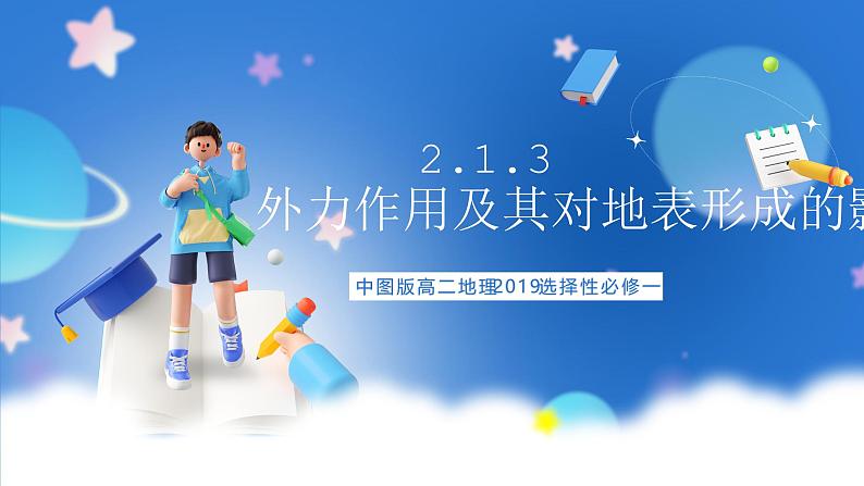 中图版高二地理2019选择性必修一 2.1.3《外力作用及其对地表形态的影响》课件01