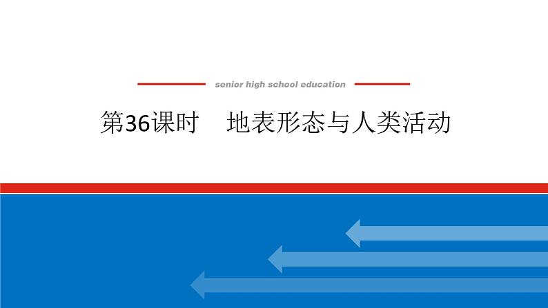 2025届高中地理全程复习PPT课件第36课时地表形态与人类活动第1页