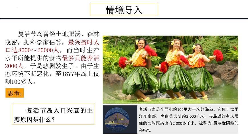 魯教版2019高一地理必修第二冊(cè) 1.3人口合理容量 精品課件第2頁