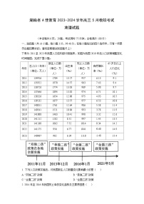 [地理]湖南省A佳教育2023-2024学年高三下学期5月模拟考试试题(解析版)