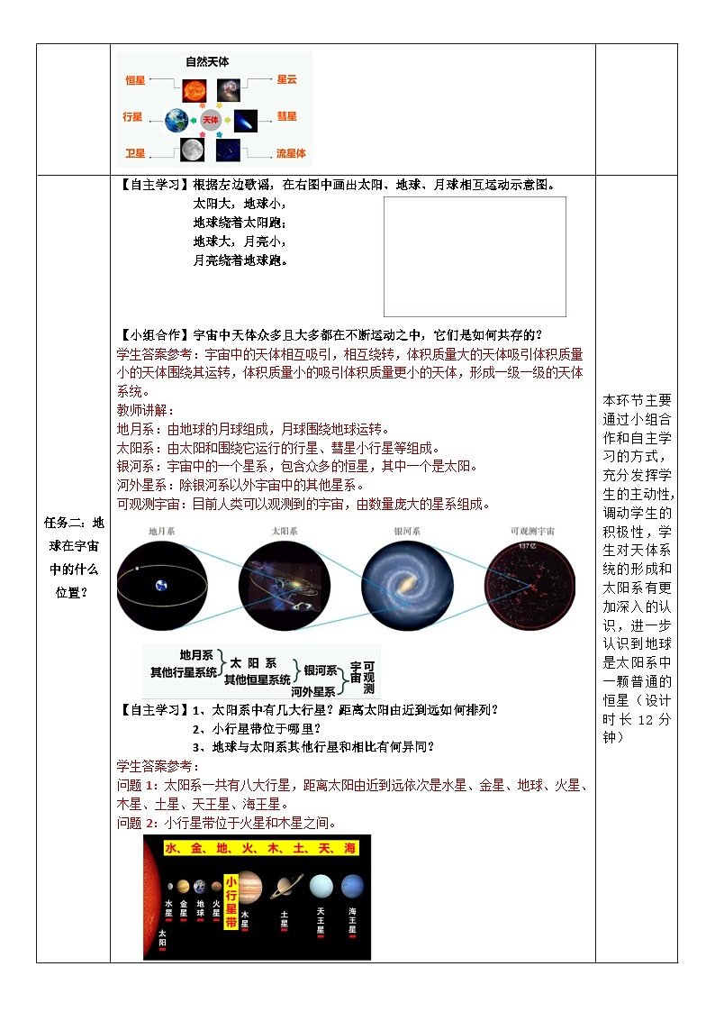 1.1地球的宇宙环境(教学设计)-高一地理同步高效课堂(人教版2019必修一)第3页