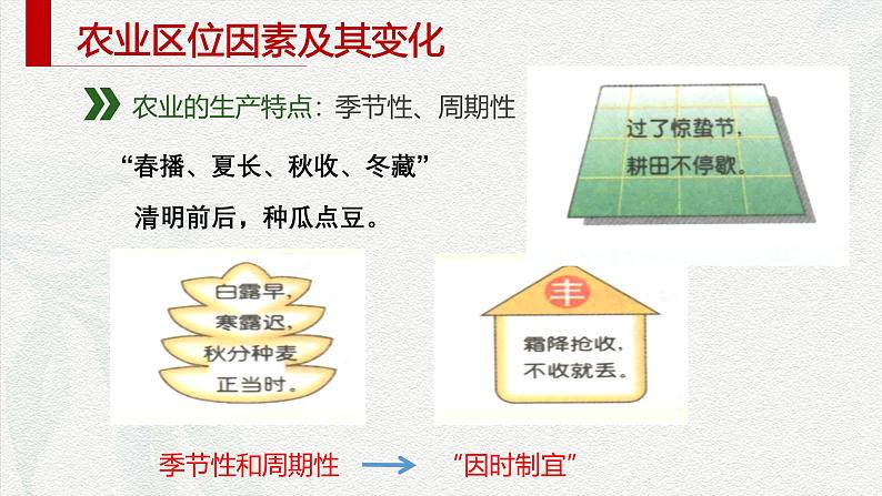 3.1农业区位因素及其变化课件2024-2025学年高中地理 人教版(2019)必修第二册第7页