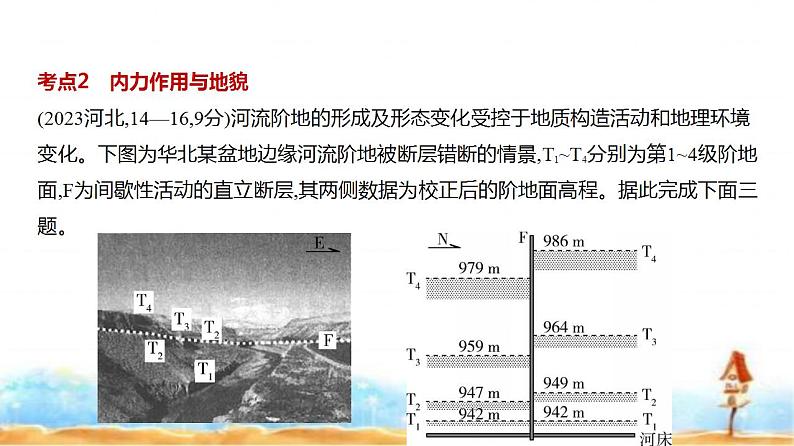 新高考版高三地理一轮复习专题五地表形态的塑造练习课件第8页