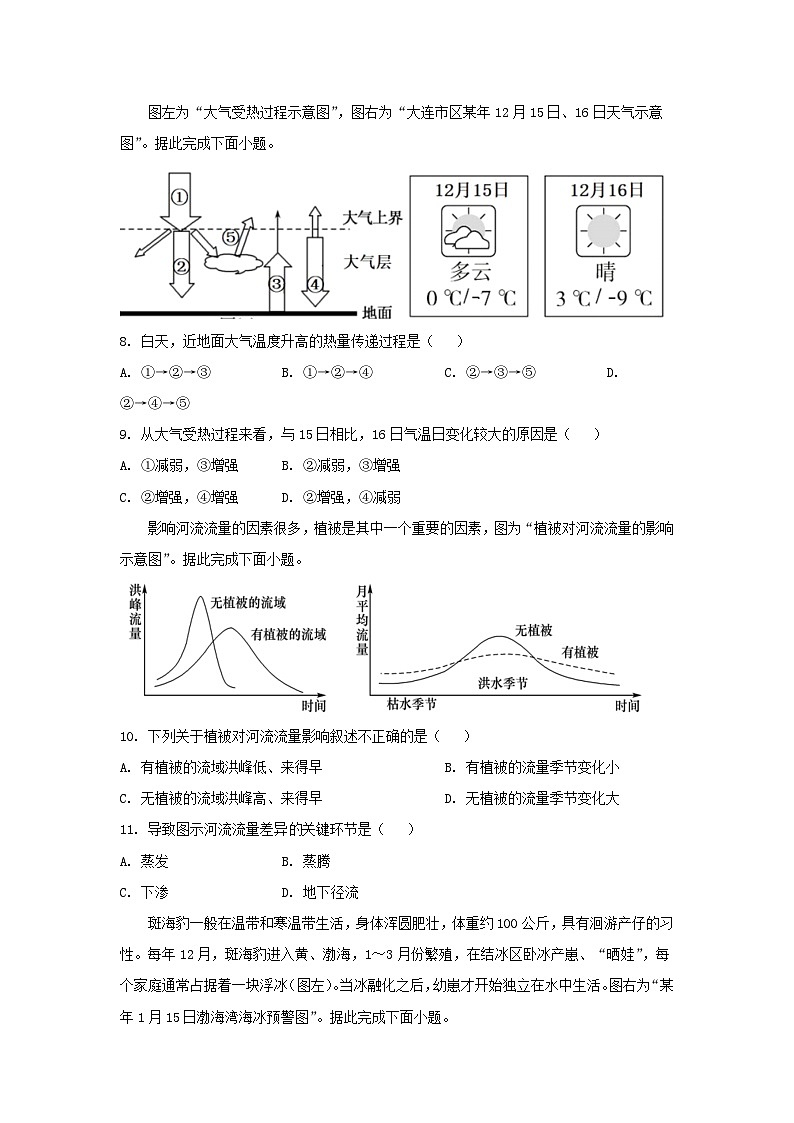 辽宁省大连市2022_2023学年高一地理上学期12月期末考试试卷第3页