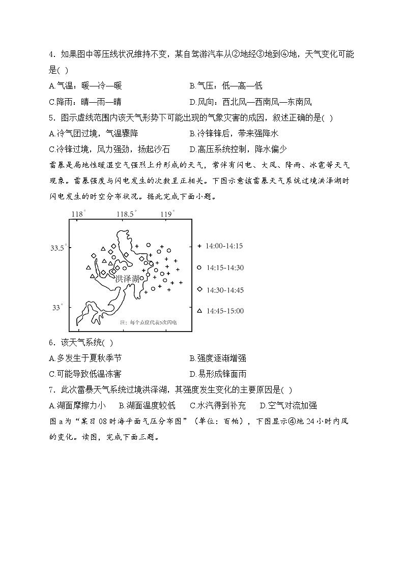 2025届高考地理一轮复习: 大气变化的效应 专题练习题汇编(含答案解析)第2页