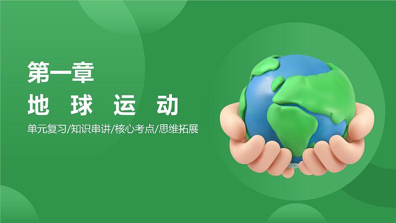 第一章 地球运动(串讲课件)-2024-2025学年高二地理上学期期中考点大串讲(湘教版2019选择性必修1)第1页