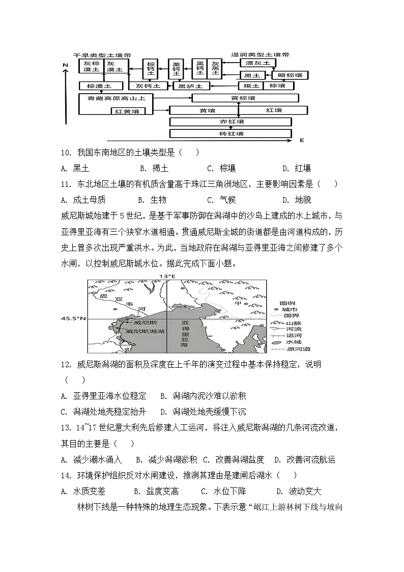 福建省莆田市涵江區(qū)莆田錦江中學2024-2025學年高三上學期10月月考地理試題第3頁