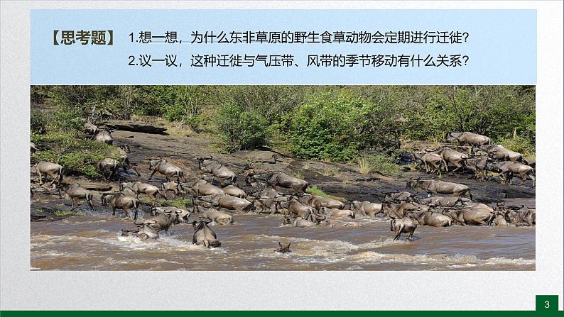 【同步课件】湘教版(2019)高中地理选择性必修1 3.2《气压带、风带与气候》课件第3页