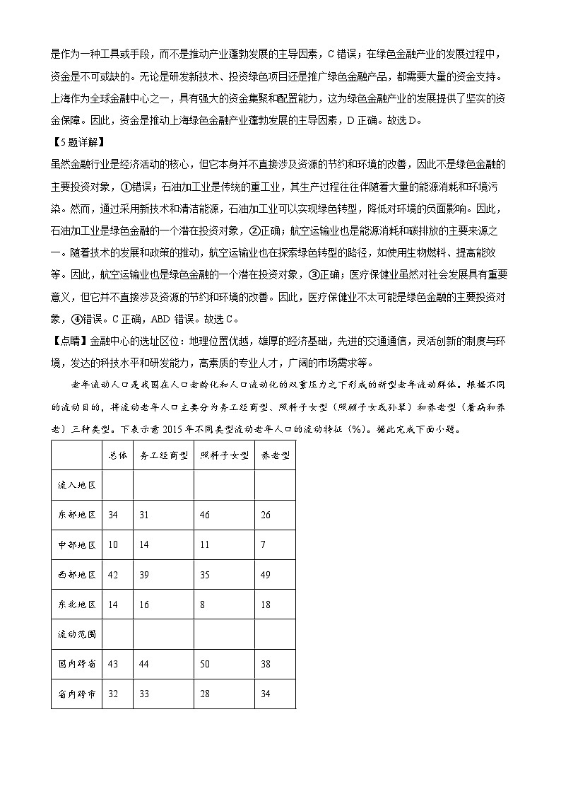 湖南省长沙市第一中学2024-2025学年高三上学期月考卷(二)地理试题(解析版)第3页