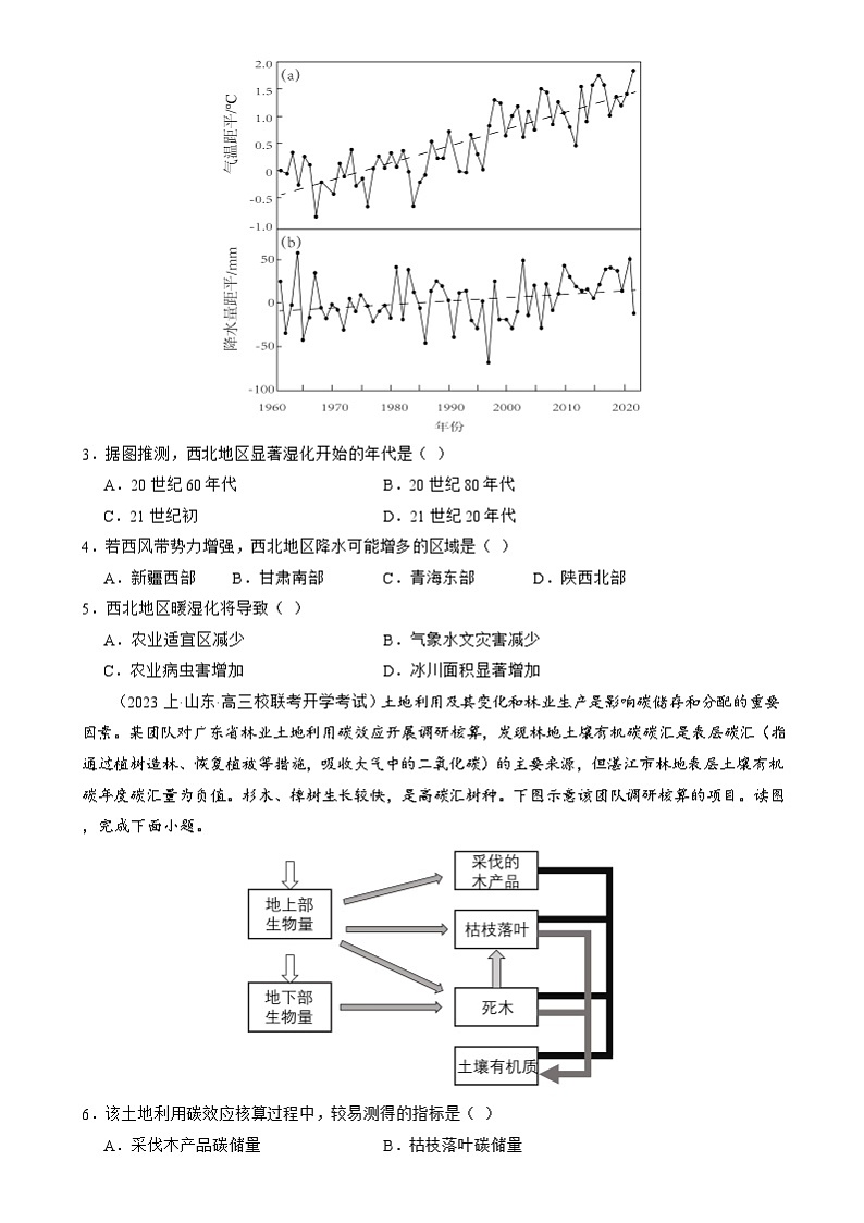 新高考地理二轮复习讲练测专题13 生态环境与国家安全(练习)(原卷版)第2页