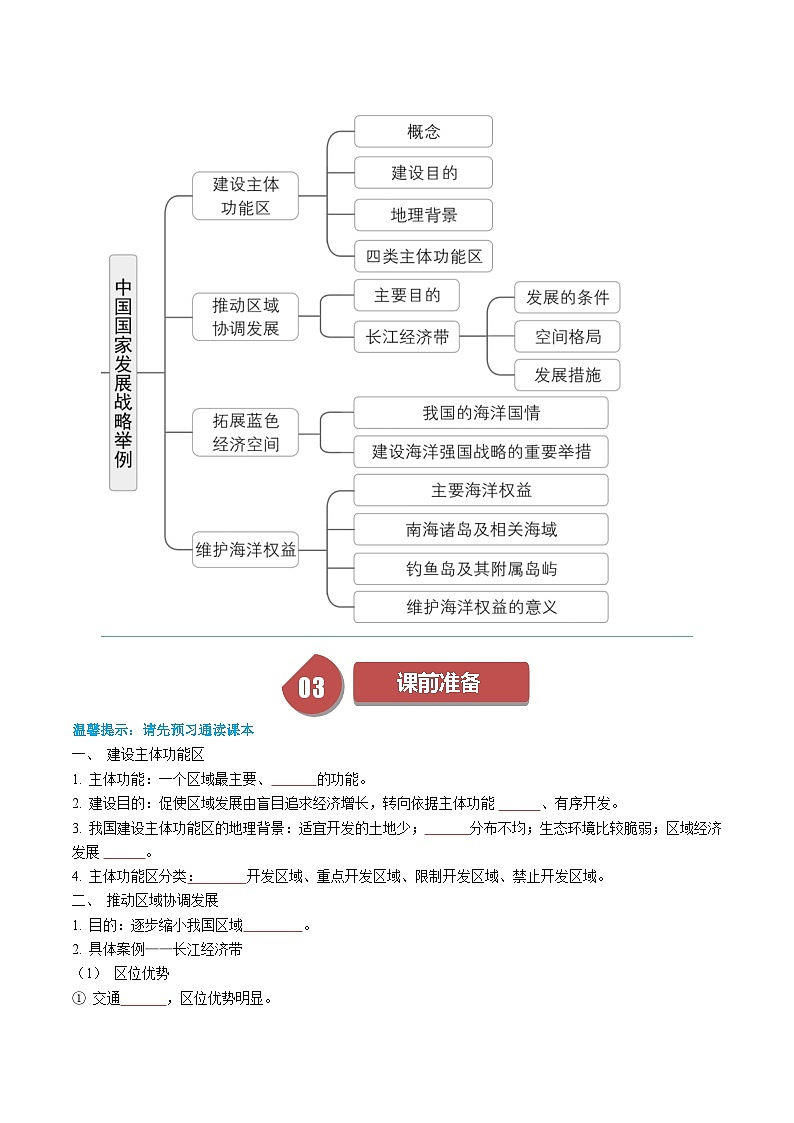 人教版高中地理必修第二册同步讲义5.3 中国国家发展战略举例(2份,原卷版+解析版)02