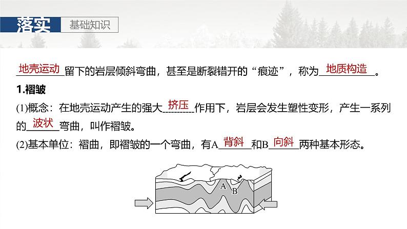 第一部分 第三章 第1讲 课时15 地质构造与地表形态第3页