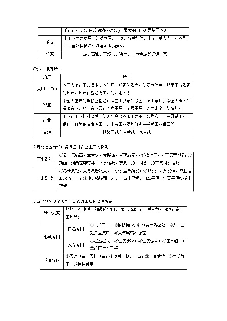 第五部分 第二章 第2讲 课时88 西北地区(讲义)第2页