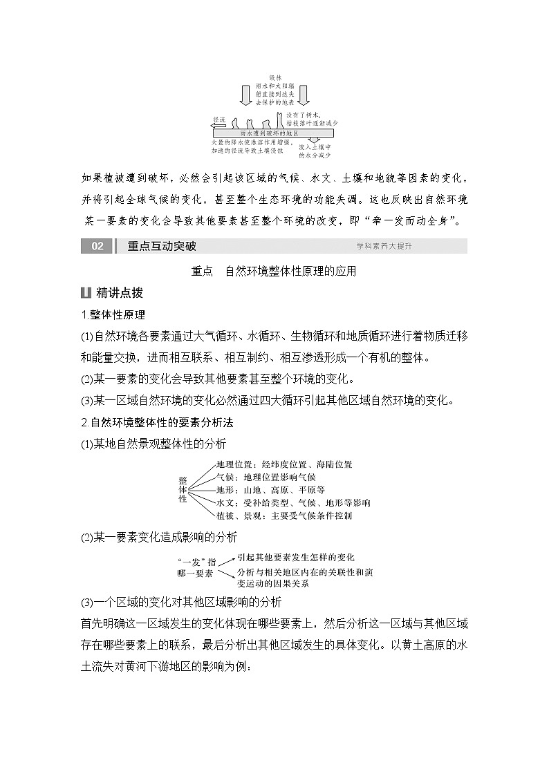 2025届高中地理一轮复习讲义:第一部分自然地理第八单元自然环境的整体性与差异性第40课时 自然环境的整体性(学生版)第3页