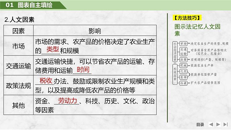 2025届高中地理一轮复习课件:第二部分人文地理第十二单元产业区位因素第51课时 农业区位因素(共43张ppt)第8页