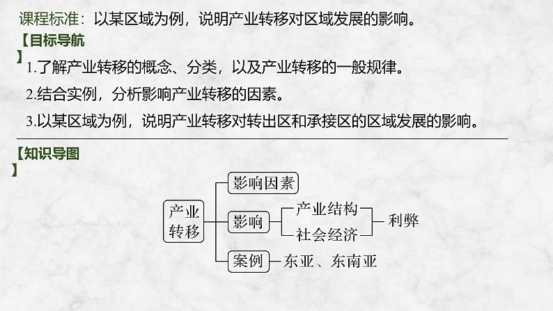 2025届高中地理一轮复习课件:第三部分区域发展第十七单元区际联系与区域协调发展第70课时 产业转移(共32张ppt)第2页