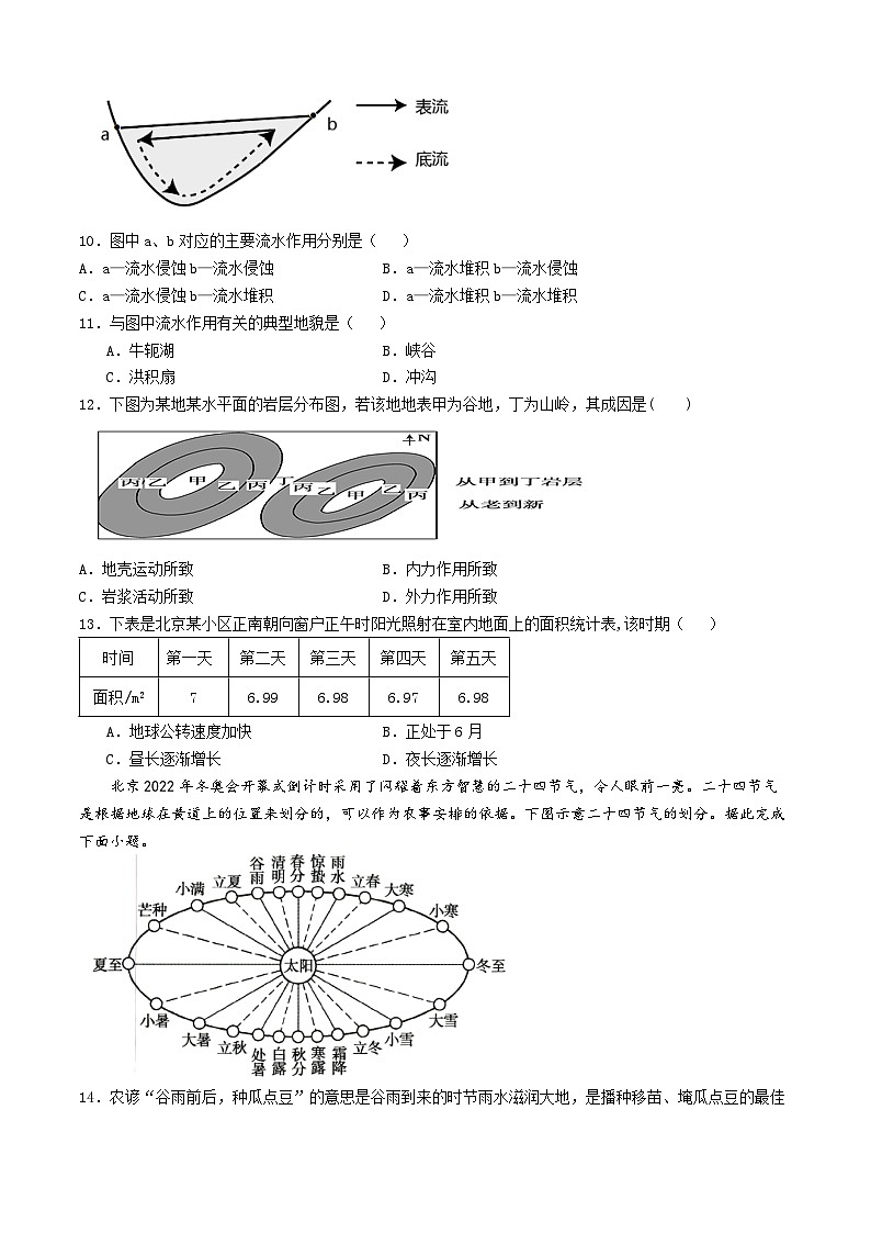 甘肃省兰州市教育局第四片区2024-2025学年高二上学期期中地理试卷03