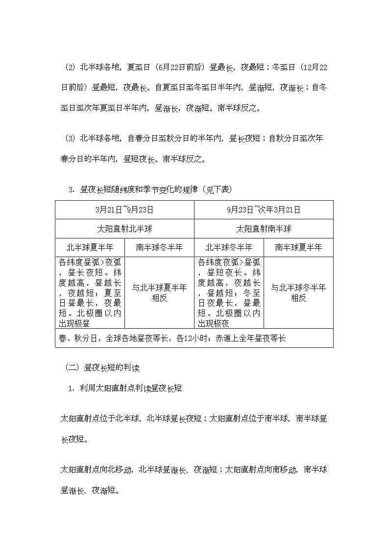 2022年高中地理地球公转的地理意义一学法指导学案第2页