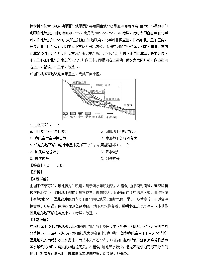 2023-2024学年河北省部分重点高中高三(上)12月期中地理试卷(解析版)第2页