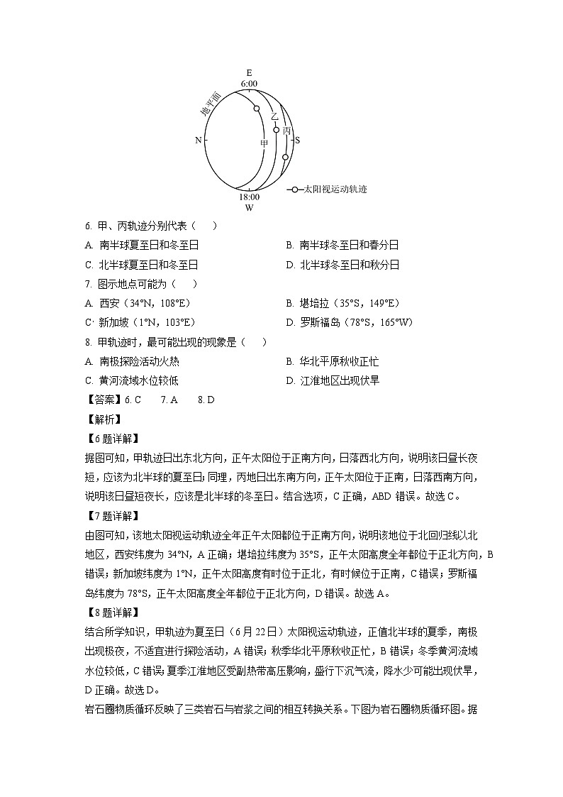 2024-2025学年新疆兵地联盟高二(上)期中联考地理试卷(解析版)第3页