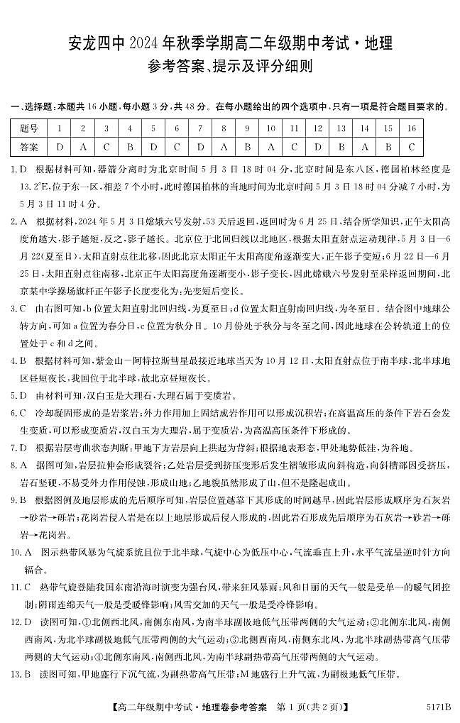 5171B 地理DA第1页