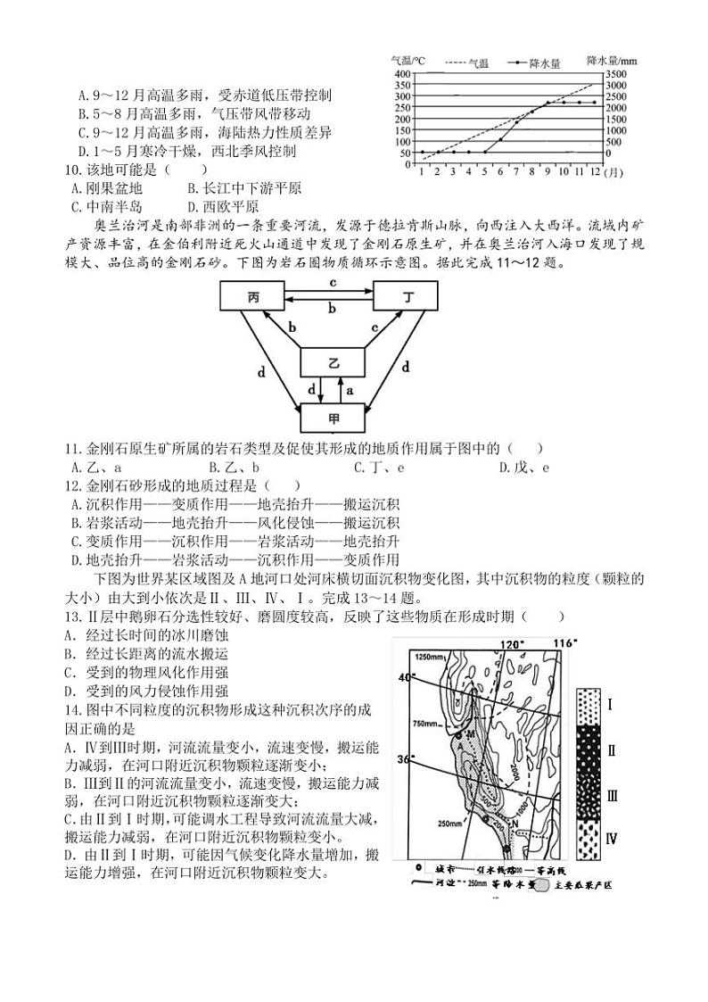 2024~2025学年四川省眉山市眉山中学高二(上)期中地理试卷(含答案)第2页