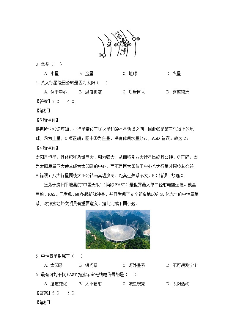 2024-2025学年辽宁省县域重点高中协作体高一(上)10月份质量监测地理试卷(解析版)第2页