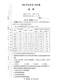湖南省（炎德英才大联考）长沙市长郡中学等校2024-2025学年高一上学期第三次月考地理试题