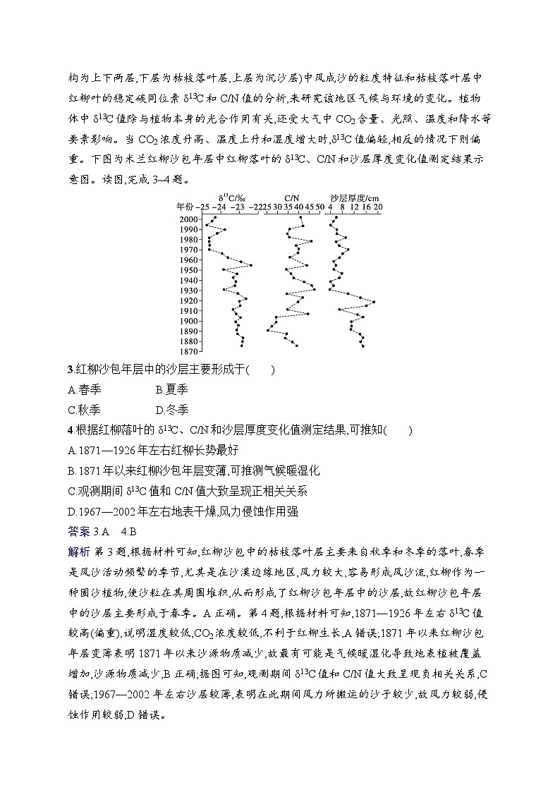 备战2025年高考地理二轮复习(湖南版)专题突破练10 环境与发展(Word版附解析)第2页