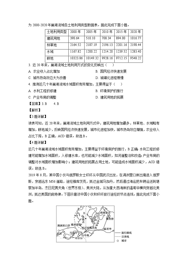 2024-2025学年福建省部分达标学校高三(上)11月期中地理试卷(解析版)第2页