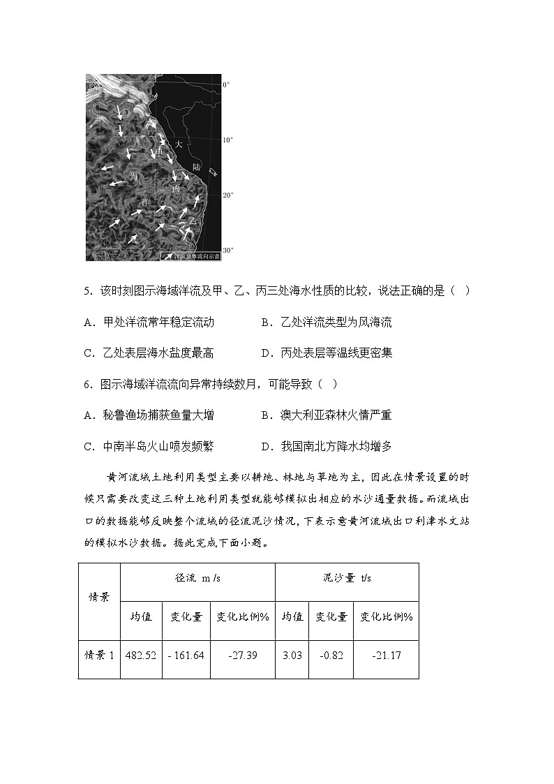 湖南省衡阳市衡阳县第一中学2025届高三上学期高考第一次模拟考试地理试题(含答案)第3页