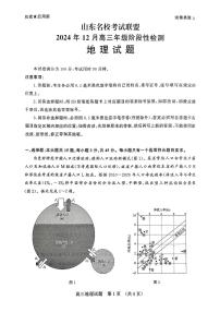 山东省名校考试联盟2025届高三上学期12月全省阶段性检测-地理试卷+答案