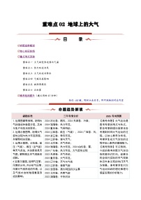 重難點(diǎn)02  地球上的大氣-2025年高考地理 熱點(diǎn) 重點(diǎn) 難點(diǎn) 專練（新高考通用）