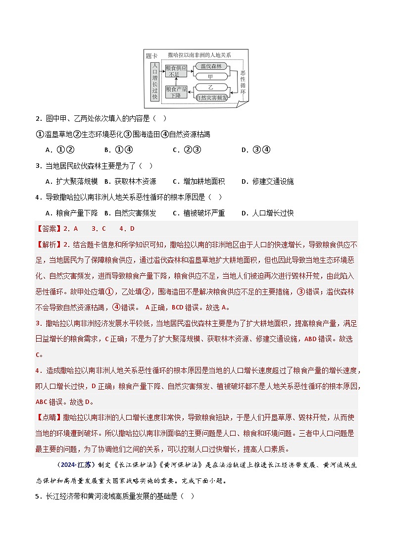 专题11 环境与发展(解析版)第2页