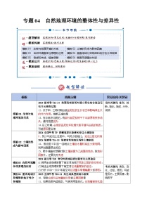 专题04 自然地理环境的整体性与差异性（答题模板）-2025年高考地理答题技巧与模板构建讲义