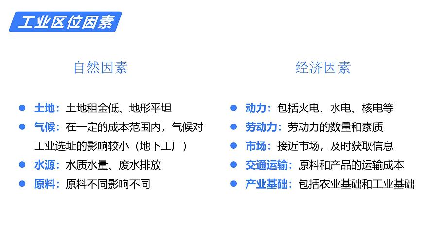 備戰(zhàn)2025年高考地理二輪專題復(fù)習(xí)課件29工業(yè)區(qū)位選擇第8頁