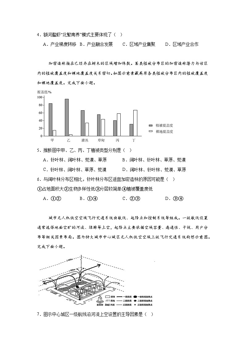 内蒙古2025年普通高中学业水平选择性考试适应性演练地理试题(八省联考)第2页