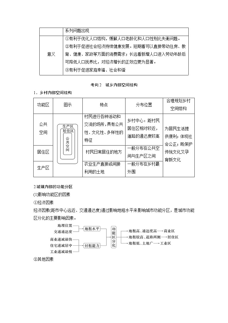 第三部分 大单元6 人口与城镇--2025年高考地理大二轮专题复习(学生版) 第3页
