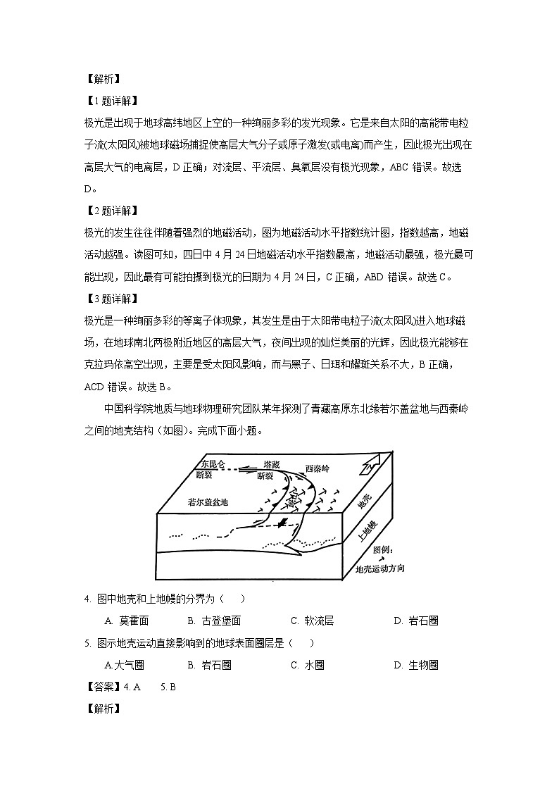 2024-2025学年广西部分学校高一上学期12月阶段性考试地理试卷(解析版)第2页