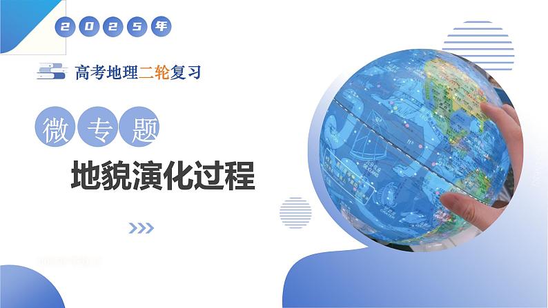微专题 地貌演化过程-2025年高考地理二轮复习讲练(新高考通用)课件PPT第1页