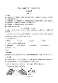 山东省青岛市2024-2025学年高一上学期期末考试地理试卷（Word版附解析）